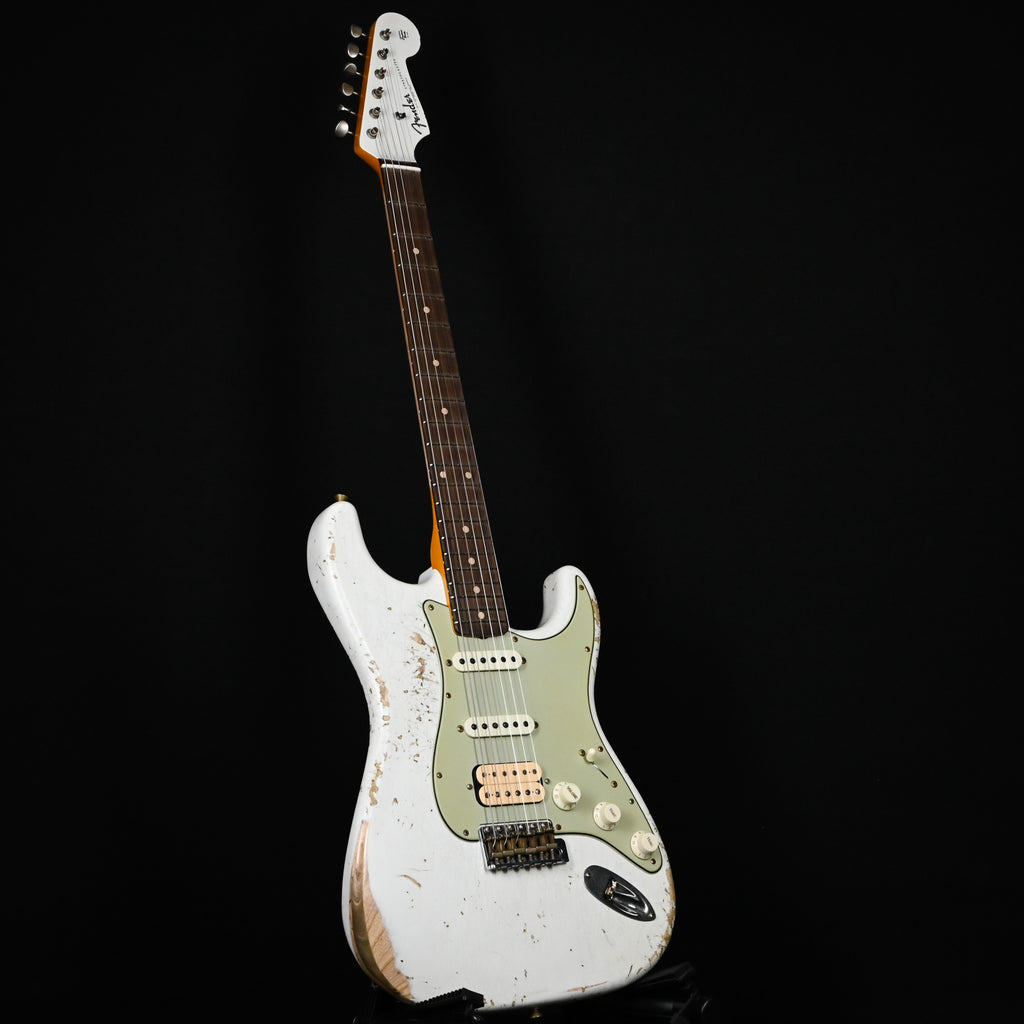 Fender Custom Shop '62 Stratocaster HSS w/ Painted Headcap, Heavy Relic- Olympic White 2026 (R148881)