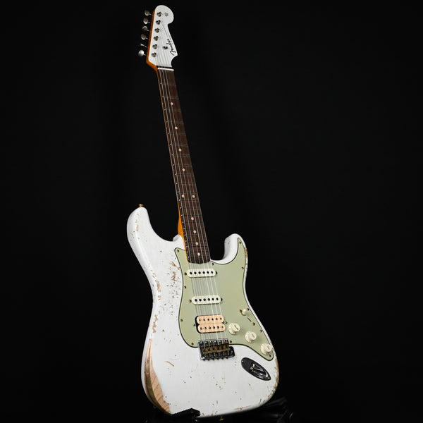 Fender Custom Shop '62 Stratocaster HSS w/ Painted Headcap, Heavy Relic- Olympic White 2026 (R148881)