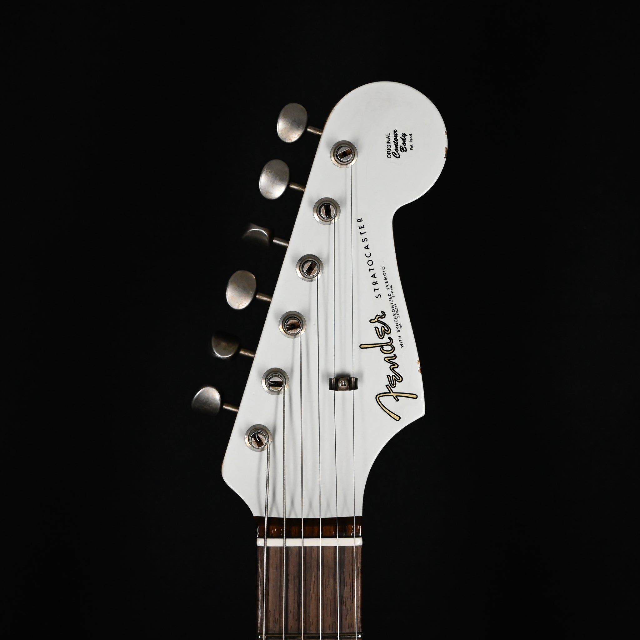 Fender Custom Shop '62 Stratocaster HSS w/ Painted Headcap, Heavy Relic- Olympic White 2026 (R148881)