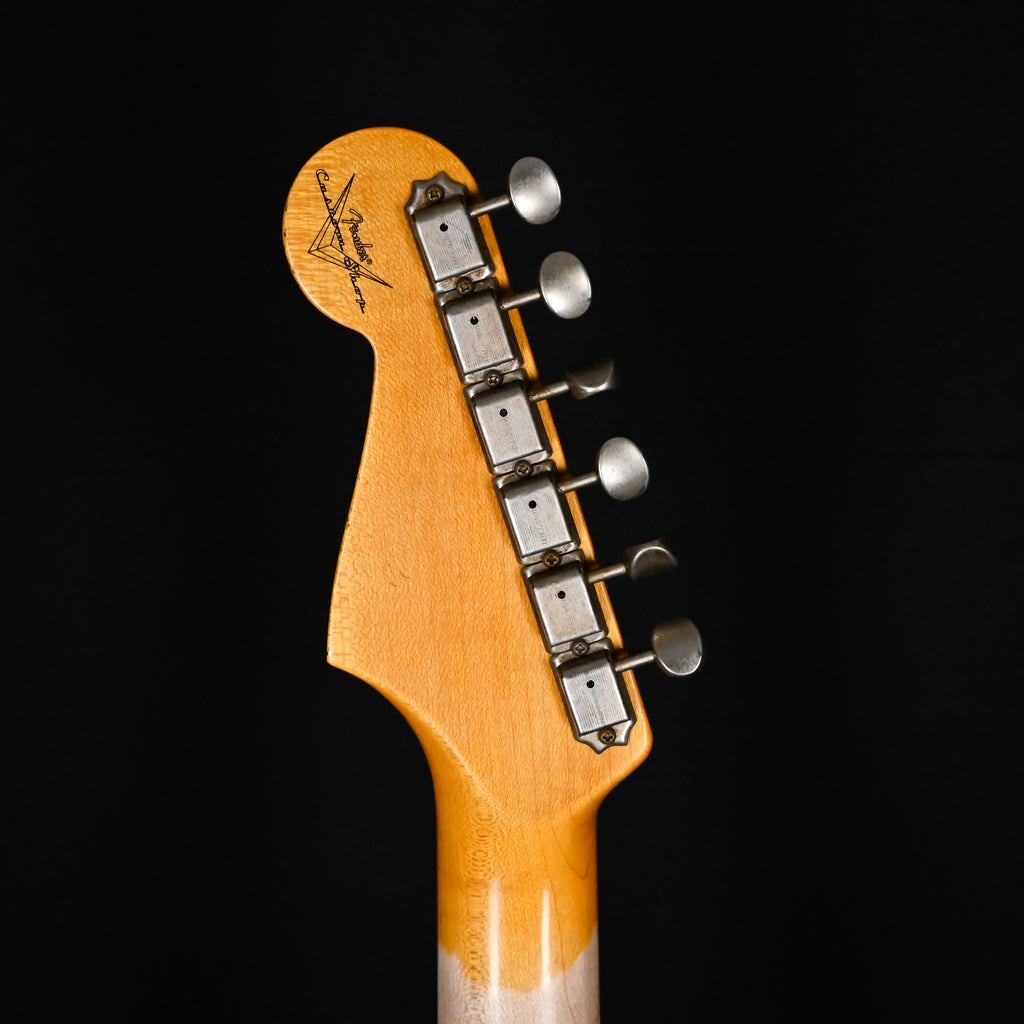 Fender Custom Shop '62 Stratocaster HSS w/ Painted Headcap, Heavy Relic- Olympic White 2026 (R148881)