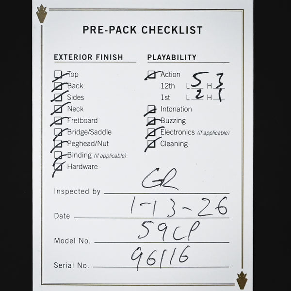 Gibson Custom Dealer Select 1959 Les Paul Standard Reissue Murphy Lab Heavy Aged- 