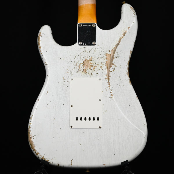 Fender Custom Shop '62 Stratocaster HSS w/ Painted Headcap, Heavy Relic- Olympic White 2026 (R148881)
