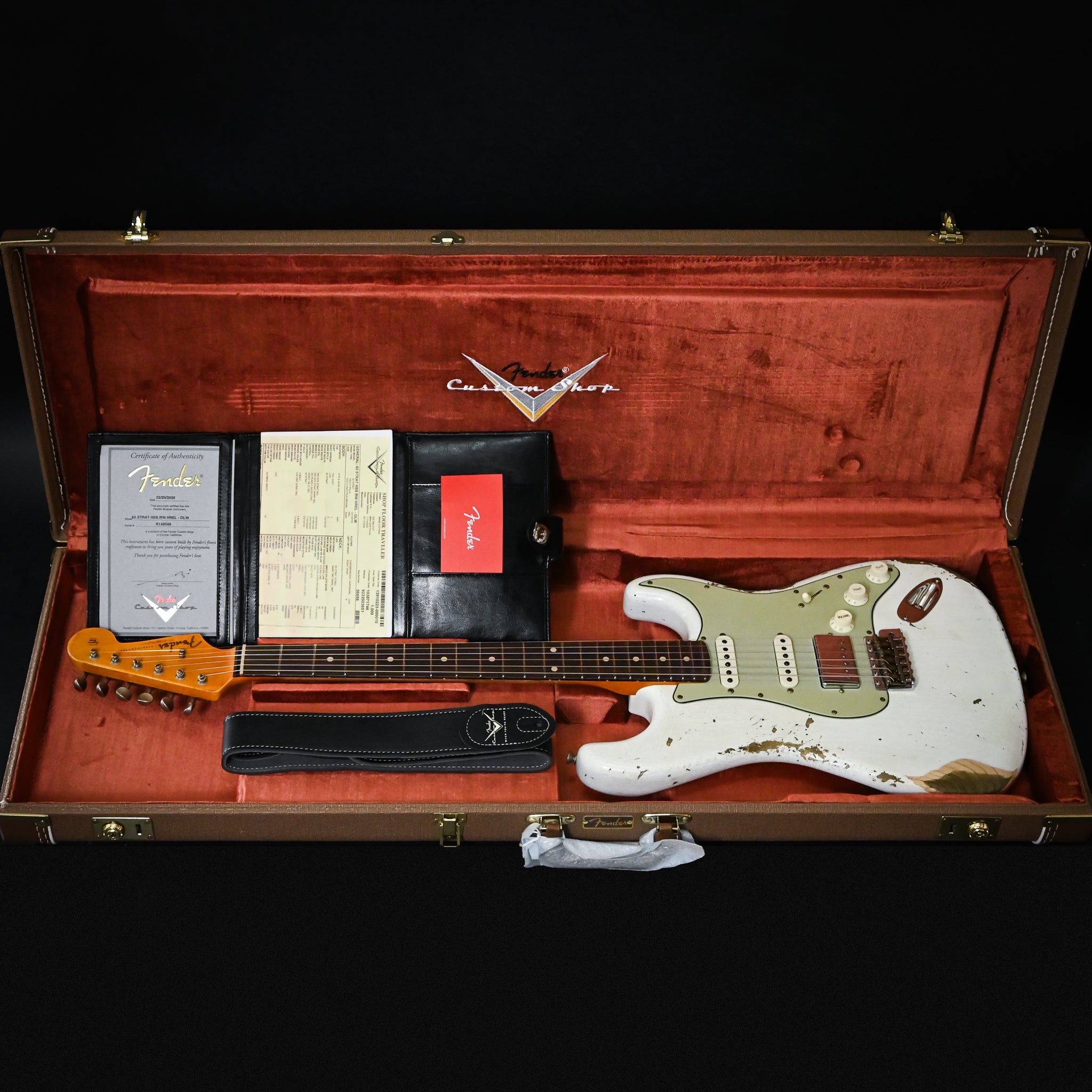 Fender Custom Shop '62 Stratocaster HSS Heavy Relic- Olympic White 2026 (R148589)
