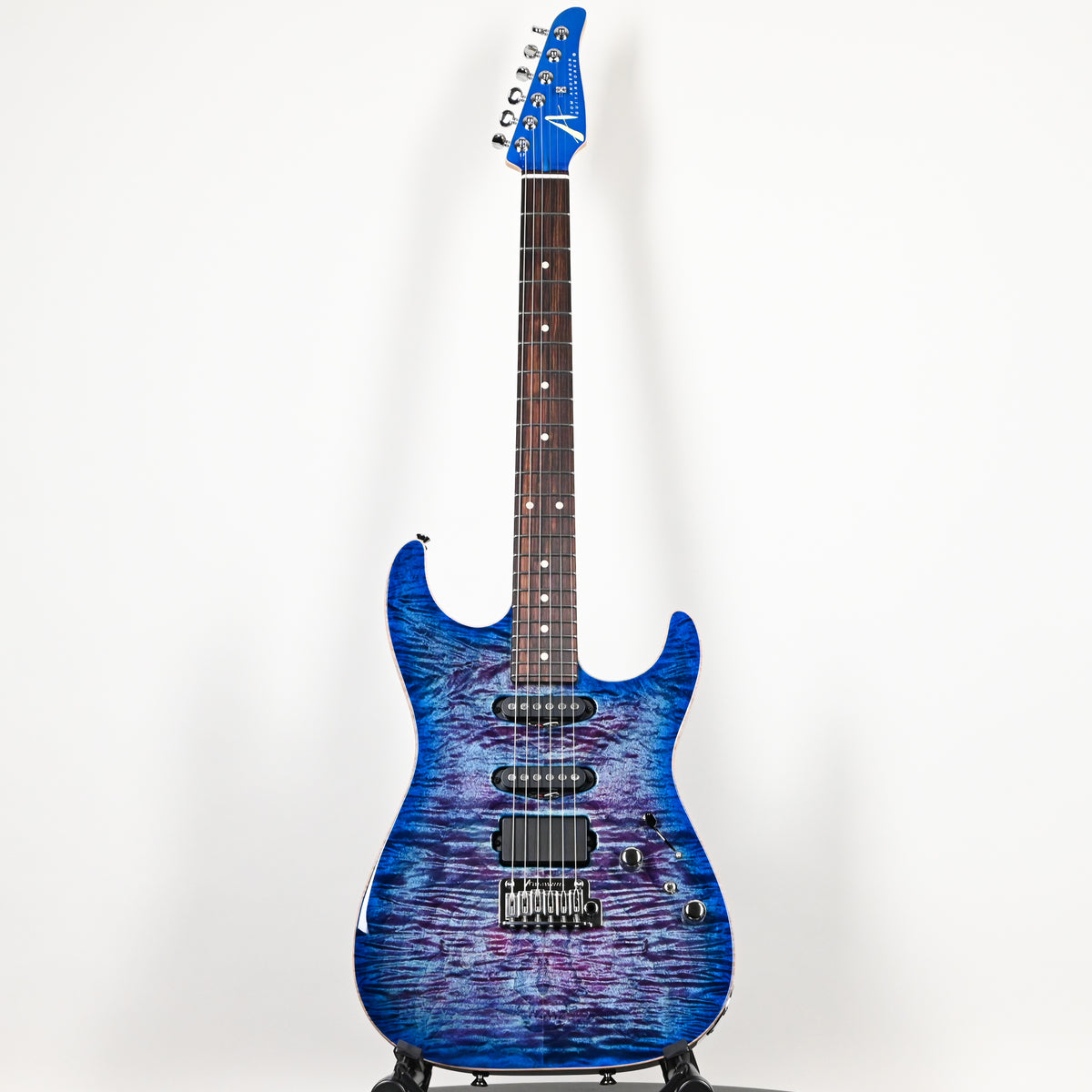 Tom Anderson Custom Drop Top Electric Guitar- Ultraviolet Blue w/ Blue Edge Burst & Binding 2026 (09-16-26A)
