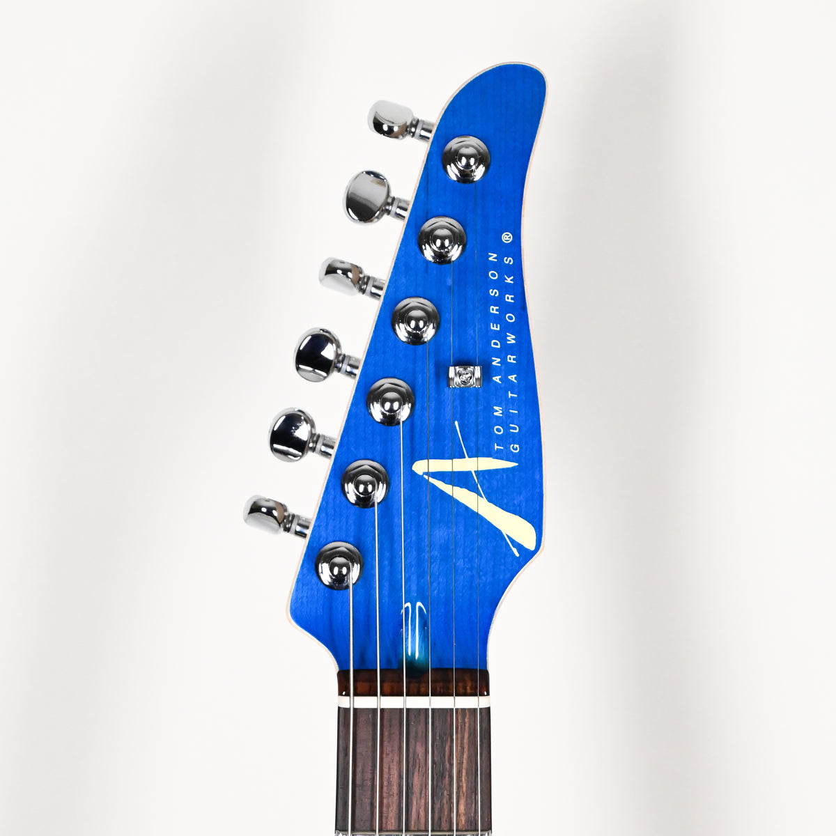 Tom Anderson Custom Drop Top Electric Guitar- Ultraviolet Blue w/ Blue Edge Burst & Binding 2026 (09-16-26A)