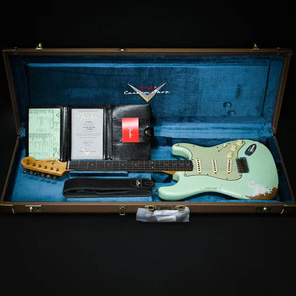 Fender Custom Shop '62 Stratocaster Heavy Relic- Aged Surf Green 2024 (CZ552346)