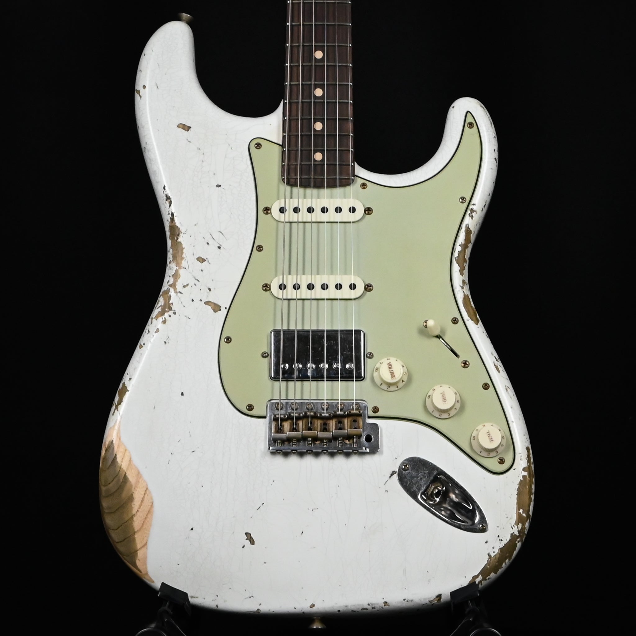 Fender Custom Shop '62 Stratocaster HSS Heavy Relic- Olympic White 2026 (R148589)
