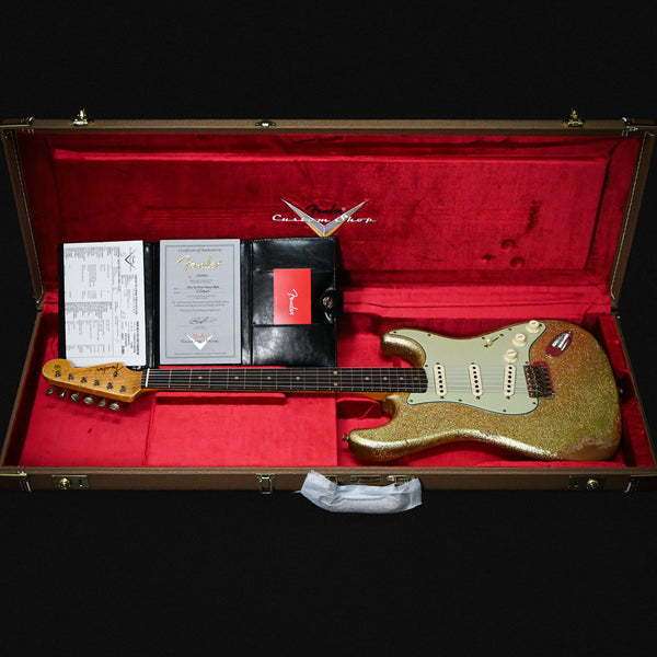 Fender Custom Shop Limited Edition 1962 Stratocaster Heavy Relic- Gold Sparkle 2025 (CZ589416)