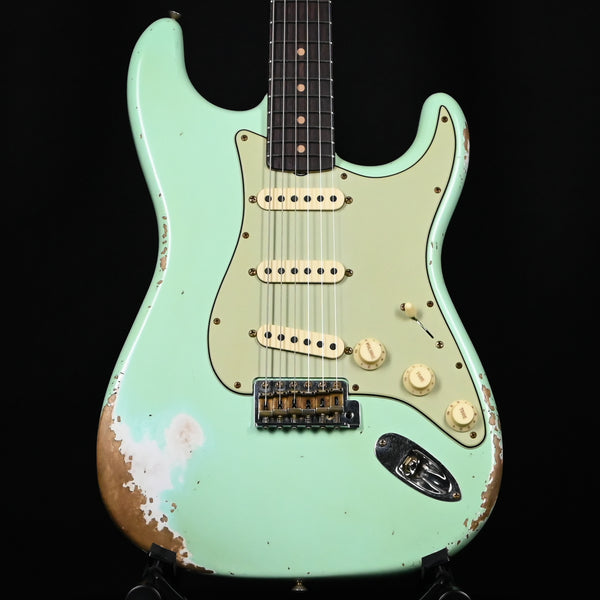 Fender Custom Shop '62 Stratocaster Heavy Relic- Aged Surf Green 2024 (CZ552346)