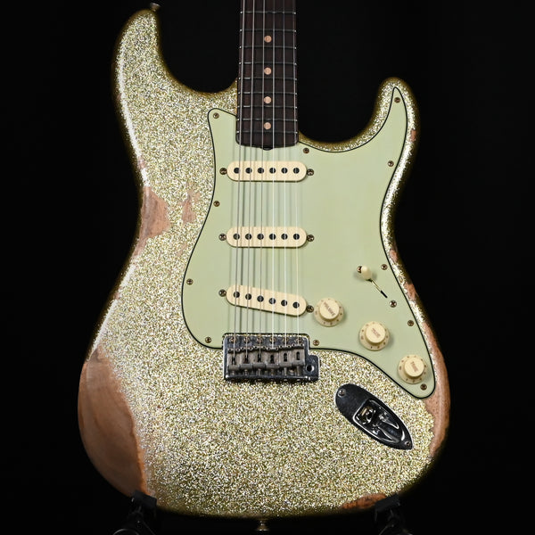 Fender Custom Shop Limited Edition 1962 Stratocaster Heavy Relic- Gold Sparkle 2025 (CZ585377)