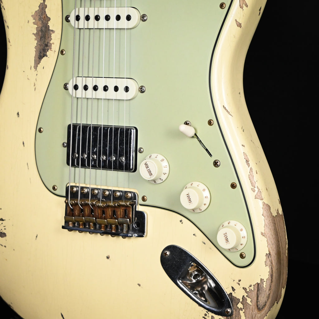 Fender Custom Shop '62 Stratocaster HSS w/ Ash Body, Heavy Relic- Vintage White 2026 (R152315)