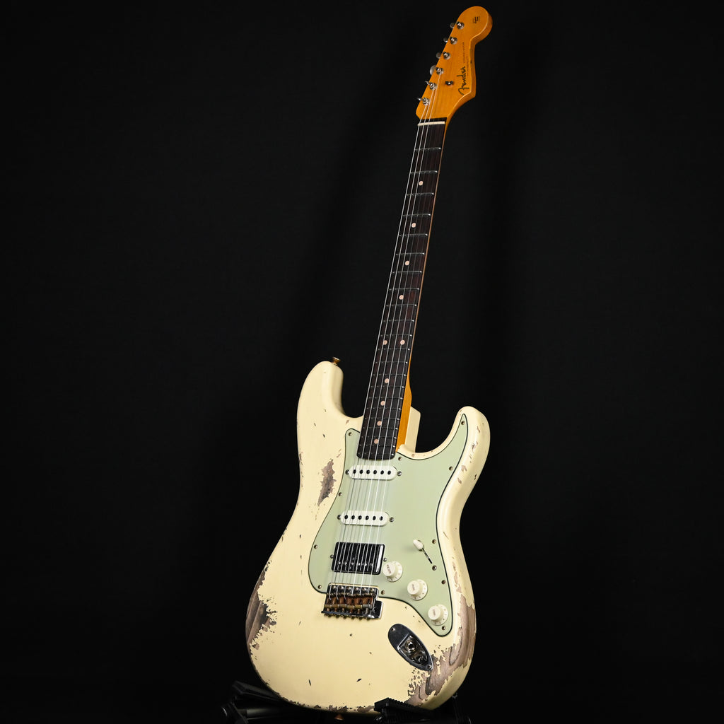 Fender Custom Shop '62 Stratocaster HSS w/ Ash Body, Heavy Relic- Vintage White 2026 (R152315)
