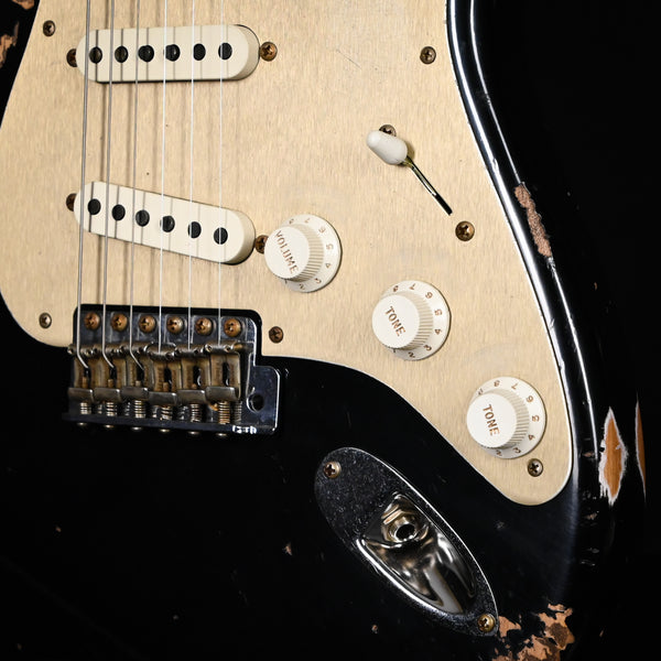 Fender Custom Shop Limited Edition '58 Stratocaster Heavy Relic- Aged Black 2024 (CZ581368)