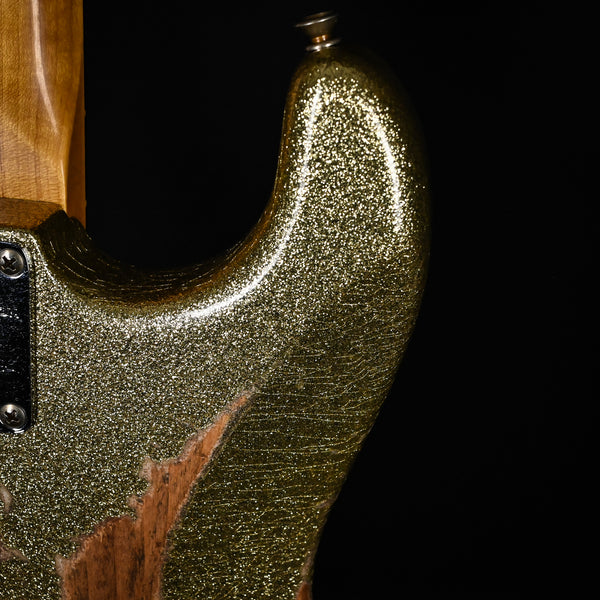 Fender Custom Shop Limited Edition 1962 Stratocaster Heavy Relic- Gold Sparkle 2025 (CZ585377)