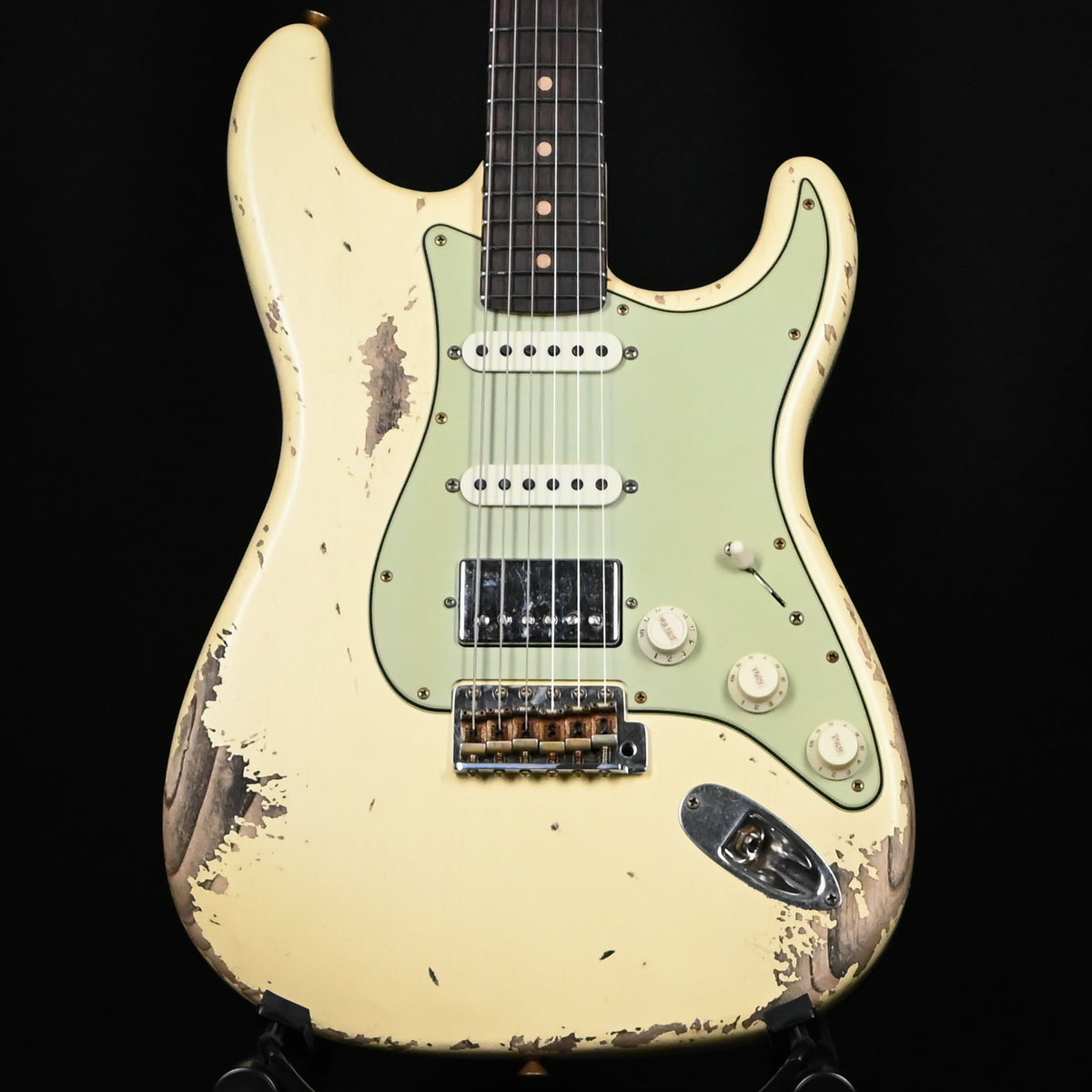 Fender Custom Shop '62 Stratocaster HSS w/ Ash Body, Heavy Relic- Vintage White 2026 (R152315)