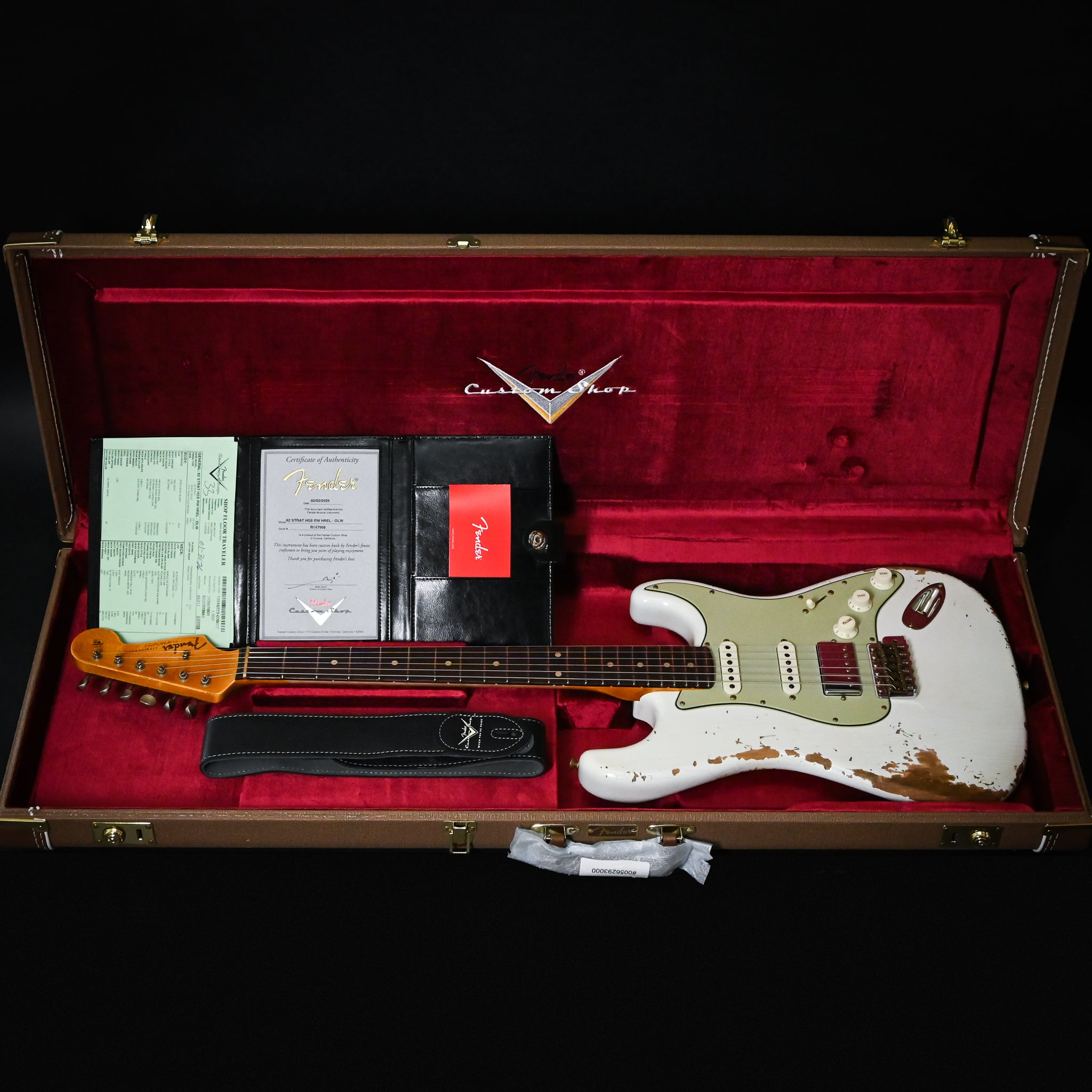Fender Custom Shop '62 Stratocaster HSS Heavy Relic- Olympic White 2026 (R147998)