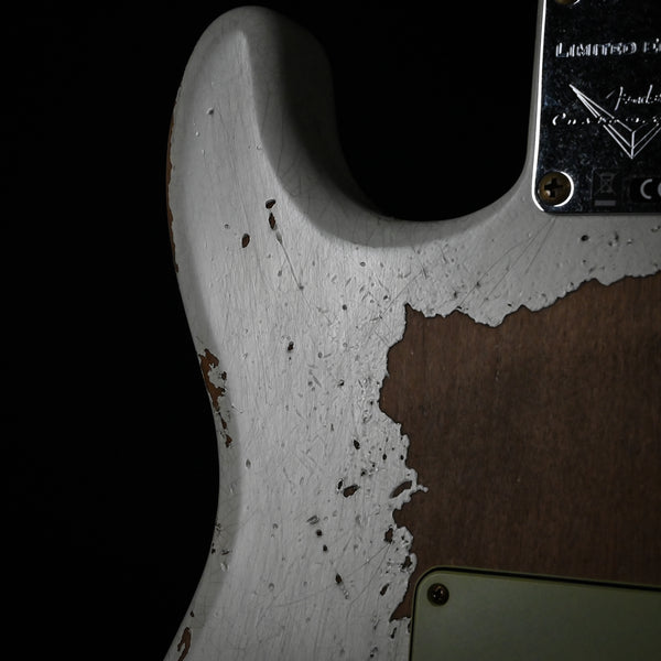 Fender Custom Shop Limited Edition 62/63 Stratocaster Super Heavy Relic- Aged Olympic White 2025 (CZ584820)