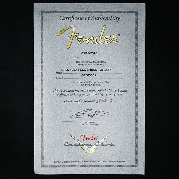 Fender Custom Shop Limited Edition 1957 Telecaster Super Heavy Relic- Aged Red Sparkle 2025 (CZ585369)