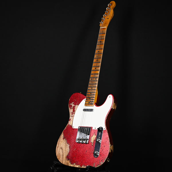Fender Custom Shop Limited Edition 1957 Telecaster Super Heavy Relic- Aged Red Sparkle 2025 (CZ585369)