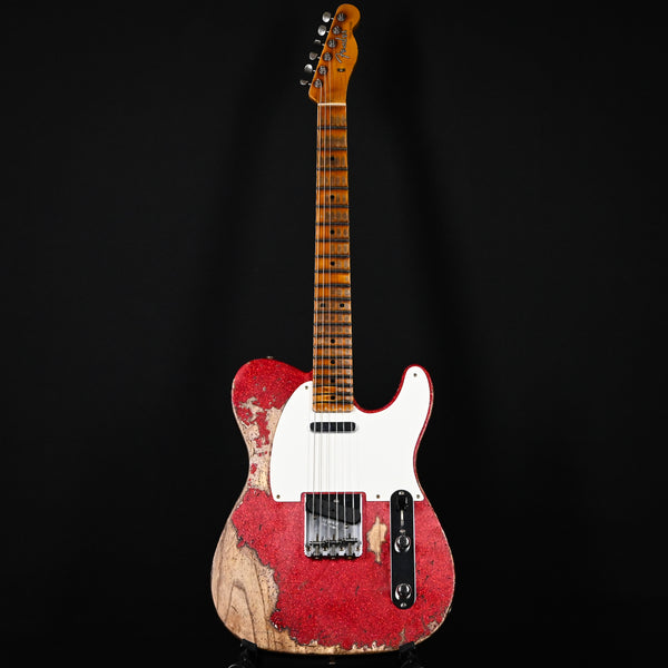 Fender Custom Shop Limited Edition 1957 Telecaster Super Heavy Relic- Aged Red Sparkle 2025 (CZ585369)