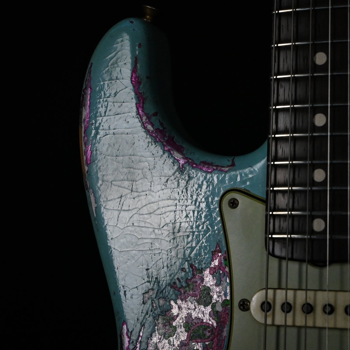 Fender Custom Shop Masterbuilt Dennis Galuszka '62 Stratocaster w/ Brazilian Rosewood Fingerboard, Super Heavy Relic- Daphne Blue/ Pink Paisley 2026 (R144301)