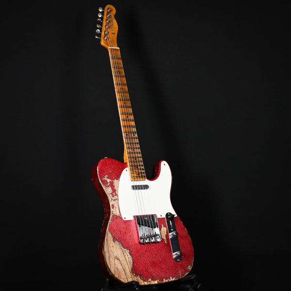 Fender Custom Shop Limited Edition 1957 Telecaster Super Heavy Relic- Aged Red Sparkle 2025 (CZ585369)
