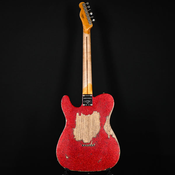 Fender Custom Shop Limited Edition 1957 Telecaster Super Heavy Relic- Aged Red Sparkle 2025 (CZ585369)