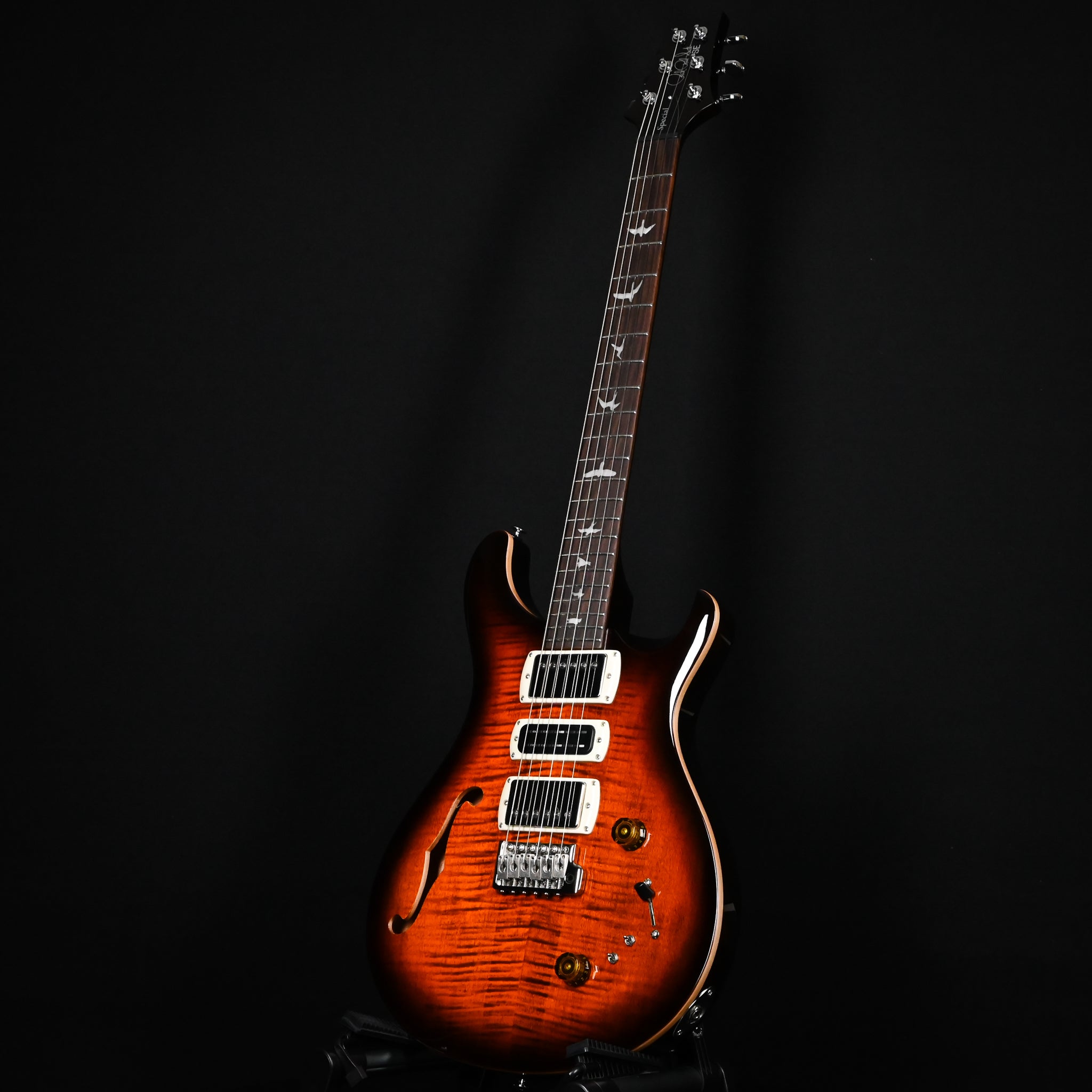 PRS SE Special Semi-Hollow w/ Narrowfield Pickup Electric Guitar- Orange Tiger Smokeburst 2025 (CTIH010803)