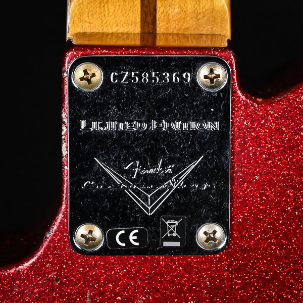 Fender Custom Shop Limited Edition 1957 Telecaster Super Heavy Relic- Aged Red Sparkle 2025 (CZ585369)