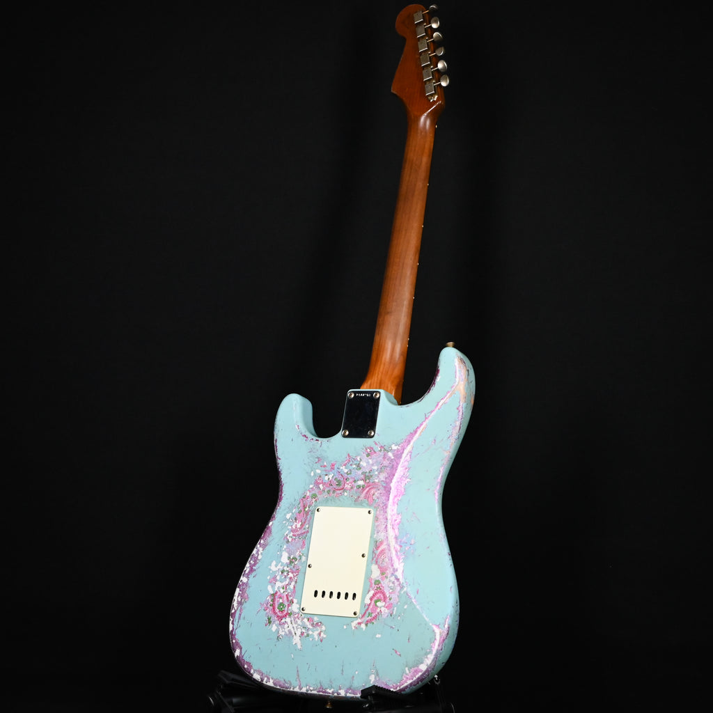 Fender Custom Shop Masterbuilt Dennis Galuszka '62 Stratocaster w/ Brazilian Rosewood Fingerboard, Super Heavy Relic- Daphne Blue/ Pink Paisley 2026 (R144301)