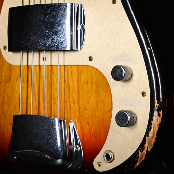 Fender Custom Shop '58 P-Jazz Bass Heavy Relic- Chocolate 3-Color Sunburst 2025 (CZ583337)