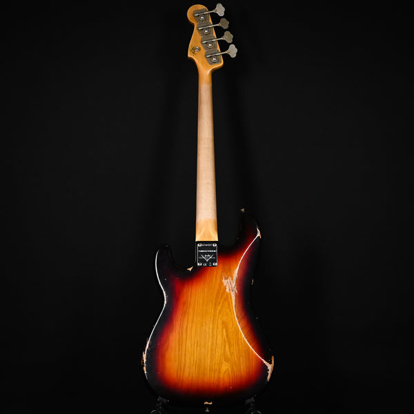 Fender Custom Shop '58 P-Jazz Bass Heavy Relic- Chocolate 3-Color Sunburst 2025 (CZ583337)