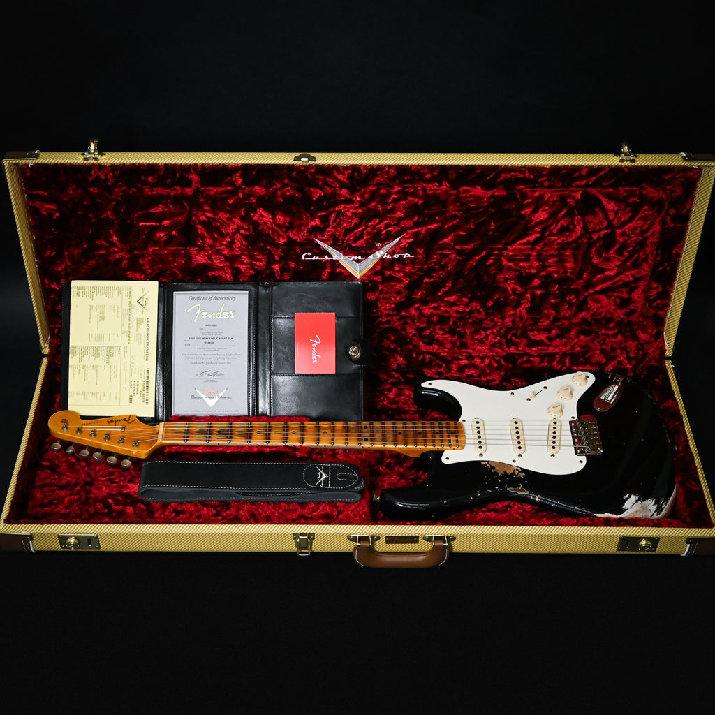 Fender Custom Shop 1957 Stratocaster Heavy Relic- Black 2025 (R148126)