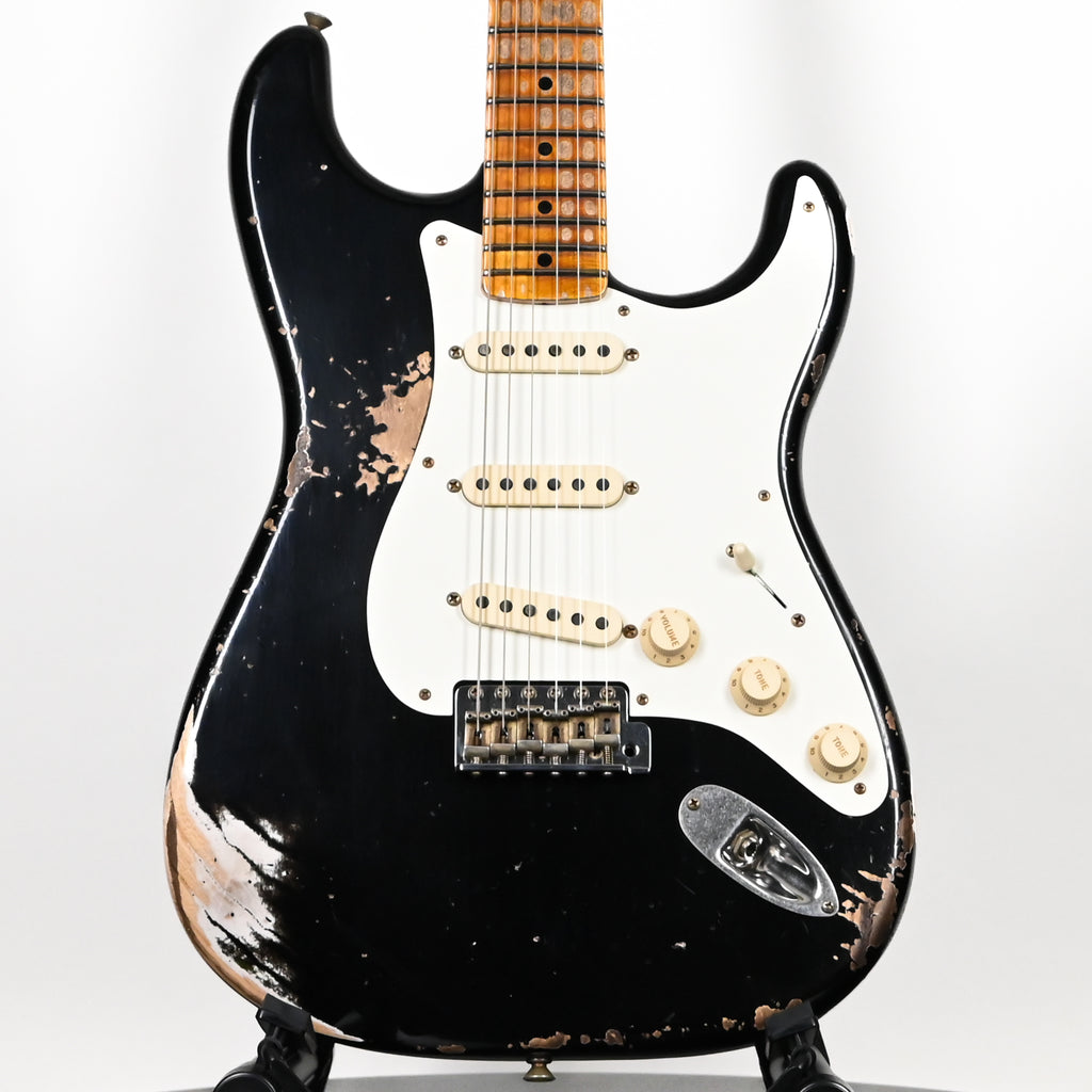 Fender Custom Shop 1957 Stratocaster Heavy Relic- Black 2025 (R148126)