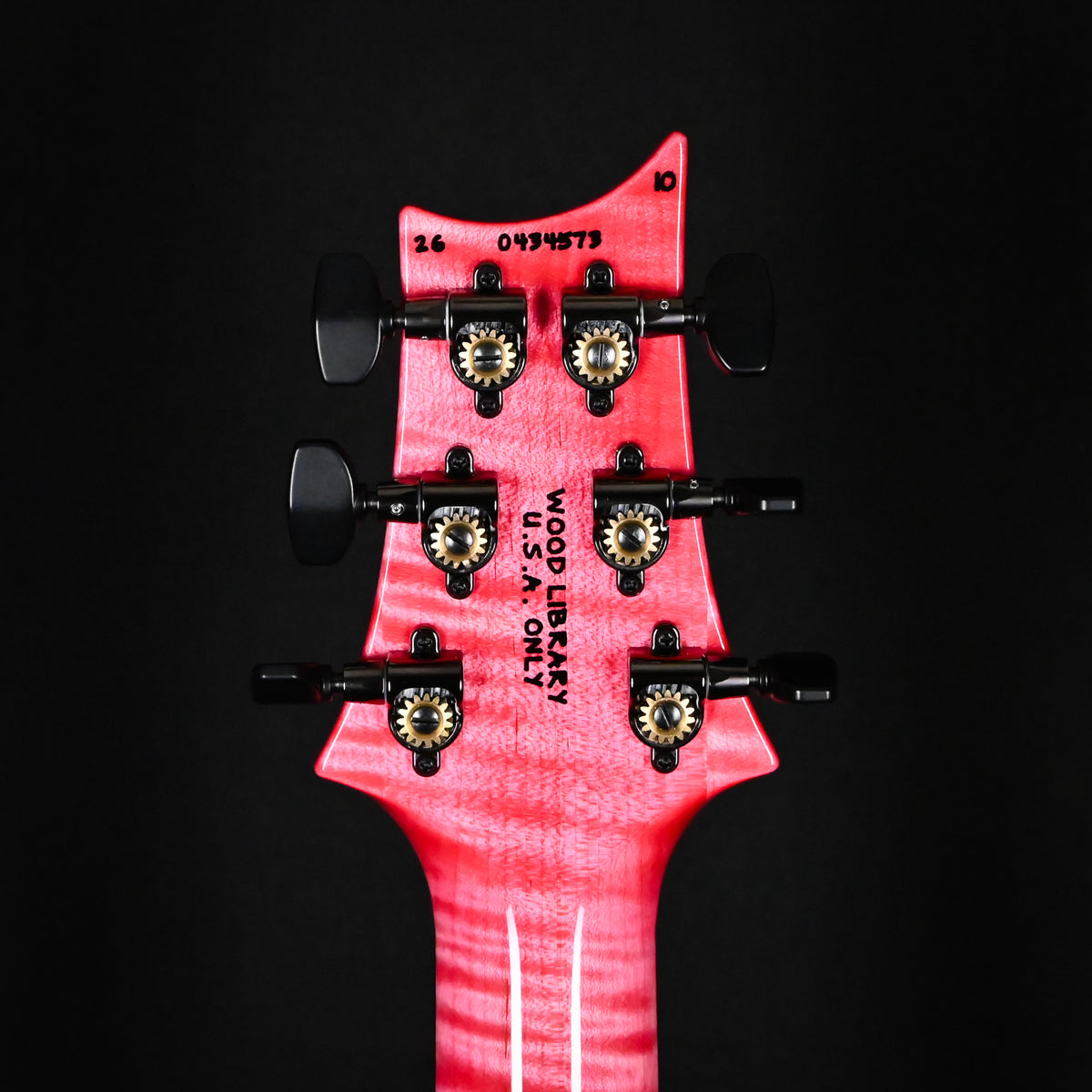 PRS Custom 24 Piezo Wood Library w/ 10-Top & Brazilian Rosewood- Bonnie Pink (Natural Back) 2026 (0434573)