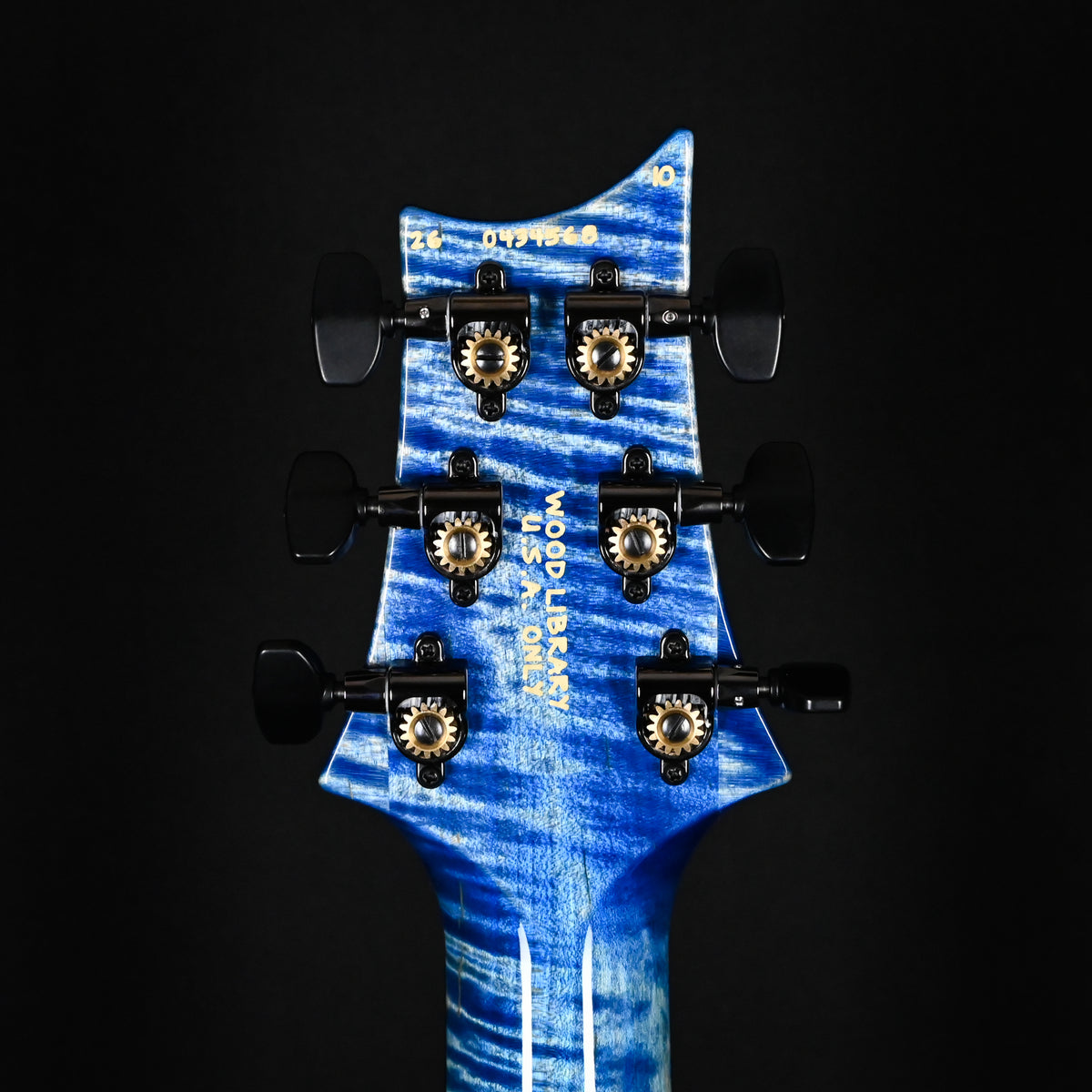 PRS Custom 24 Piezo Wood Library w/ 10-Top & Brazilian Rosewood- Faded Blue Jean (Natural Back) (0434568)