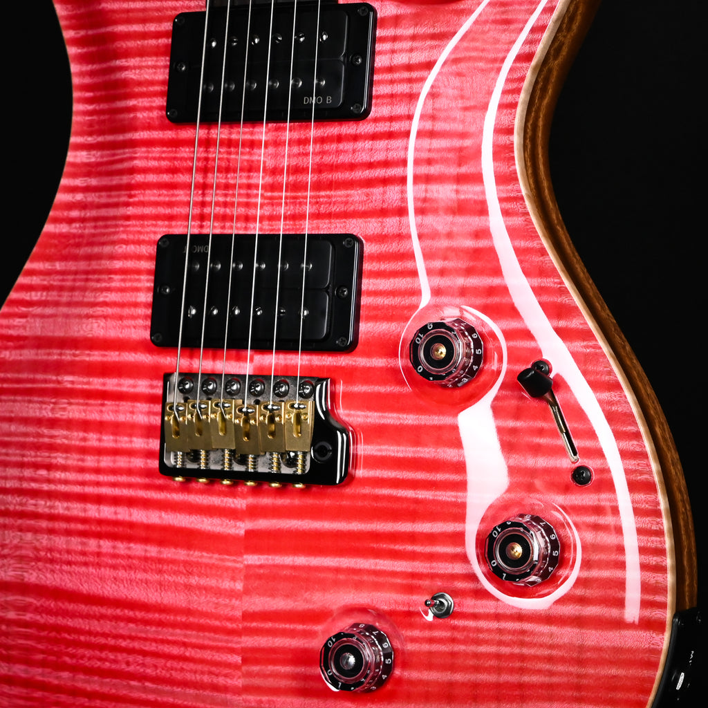 PRS Custom 24 Piezo Wood Library w/ 10-Top & Brazilian Rosewood- Bonnie Pink (Natural Back) 2026 (0434579)