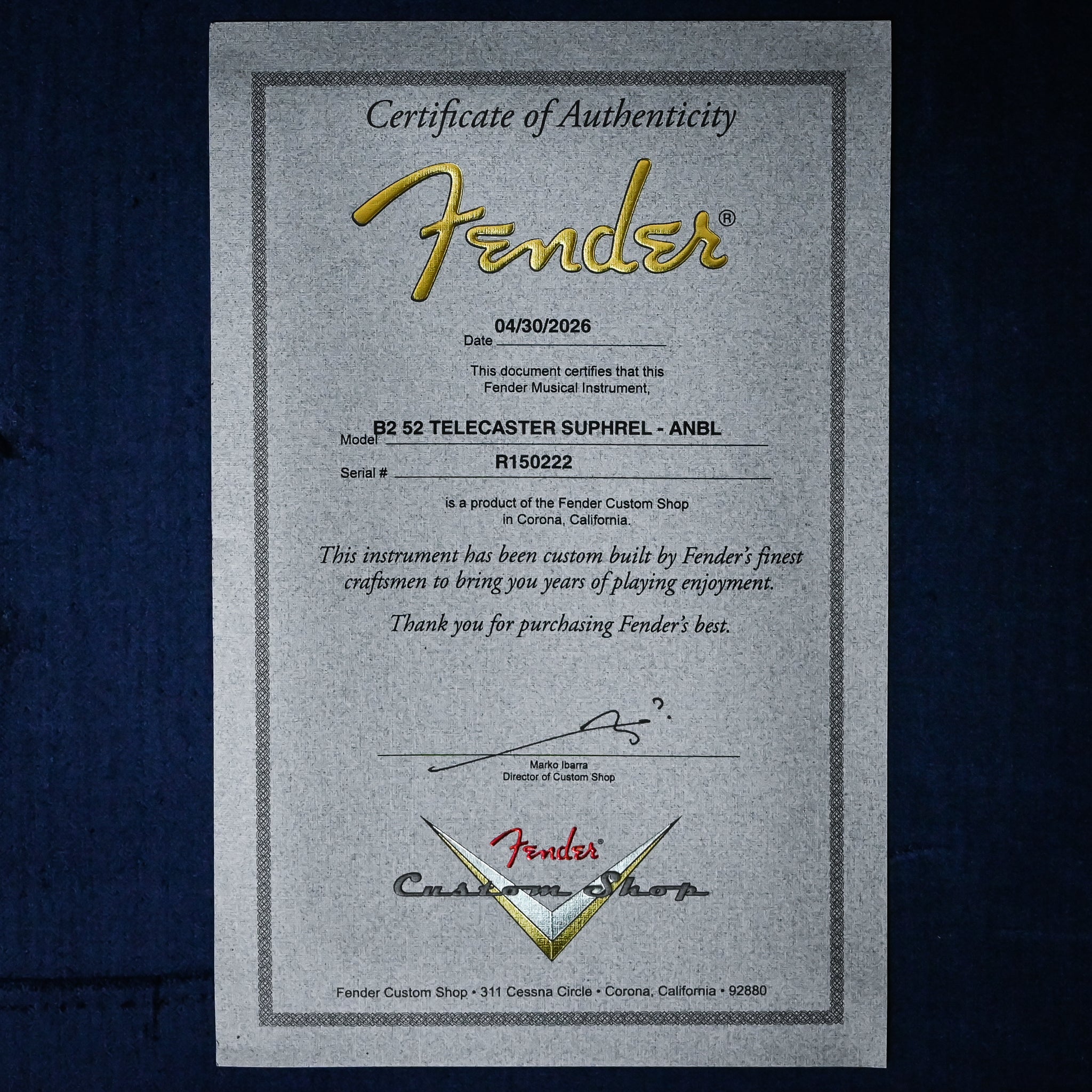 Fender Custom Shop '52 Telecaster Super Heavy Relic- Aged Nocaster Blonde 2026 (R150222)