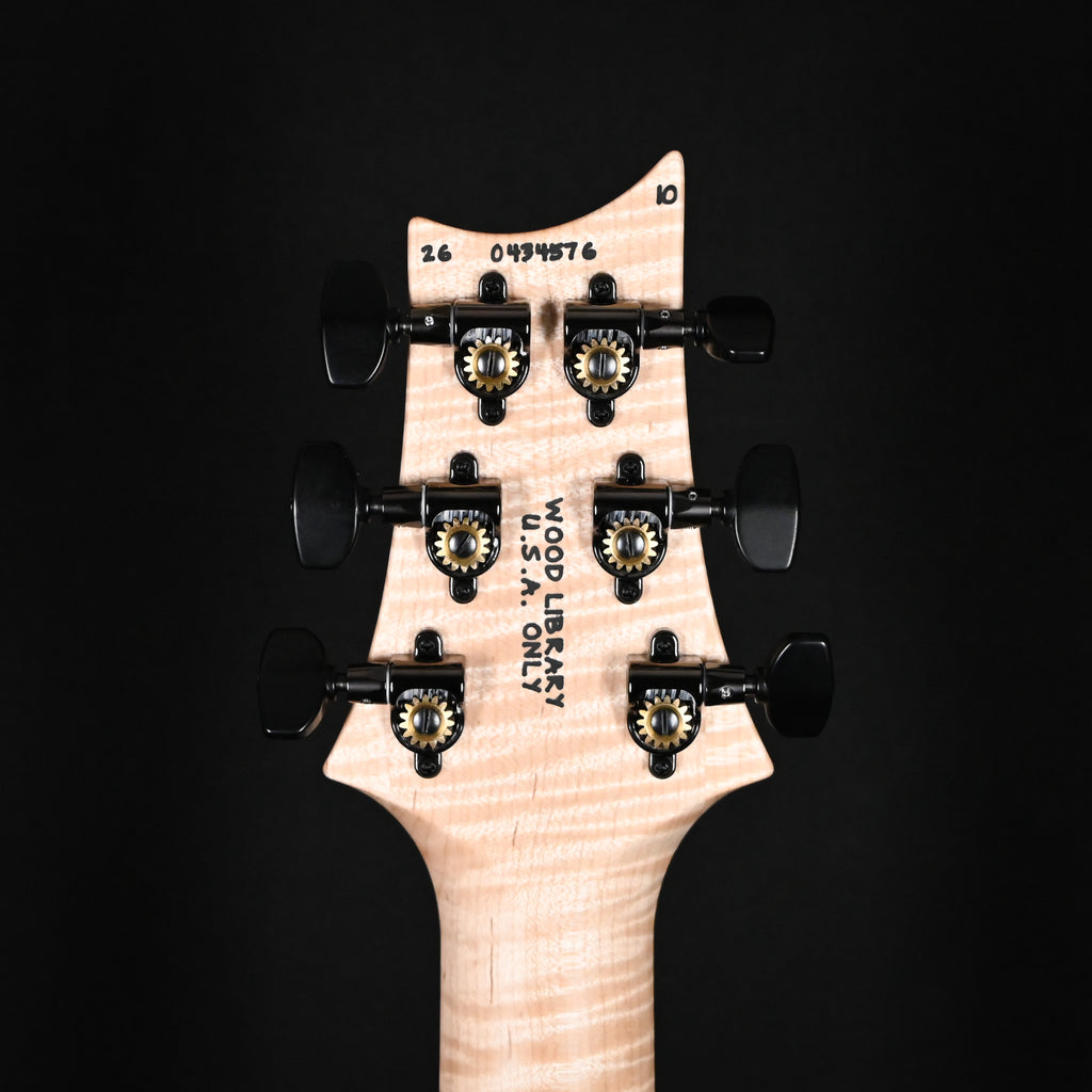 PRS Custom 24 Piezo Wood Library w/ 10-Top & Brazilian Rosewood- Blue Fade (Natural Back) 2026 (0434576)