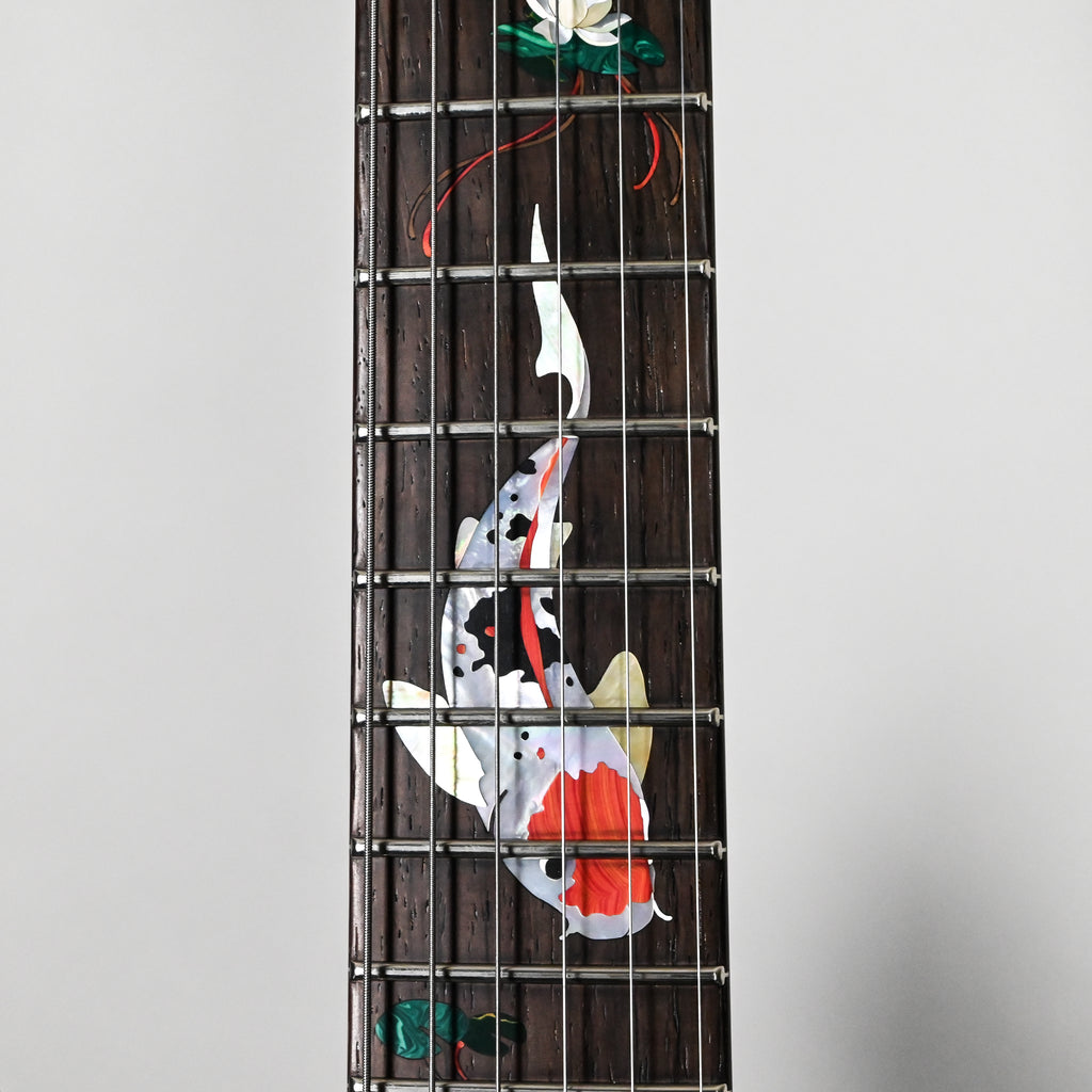 PRS Private Stock #12465 Custom 24 w/ Brazilian Rosewood Neck & ‘Koi Fish’ Scene Inlays- Aqua Violet Glow 2026 (043311)