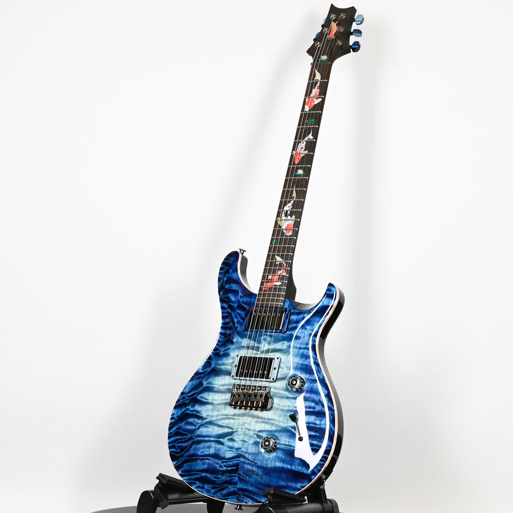 PRS Private Stock #12465 Custom 24 w/ Brazilian Rosewood Neck & ‘Koi Fish’ Scene Inlays- Aqua Violet Glow 2026 (043311)