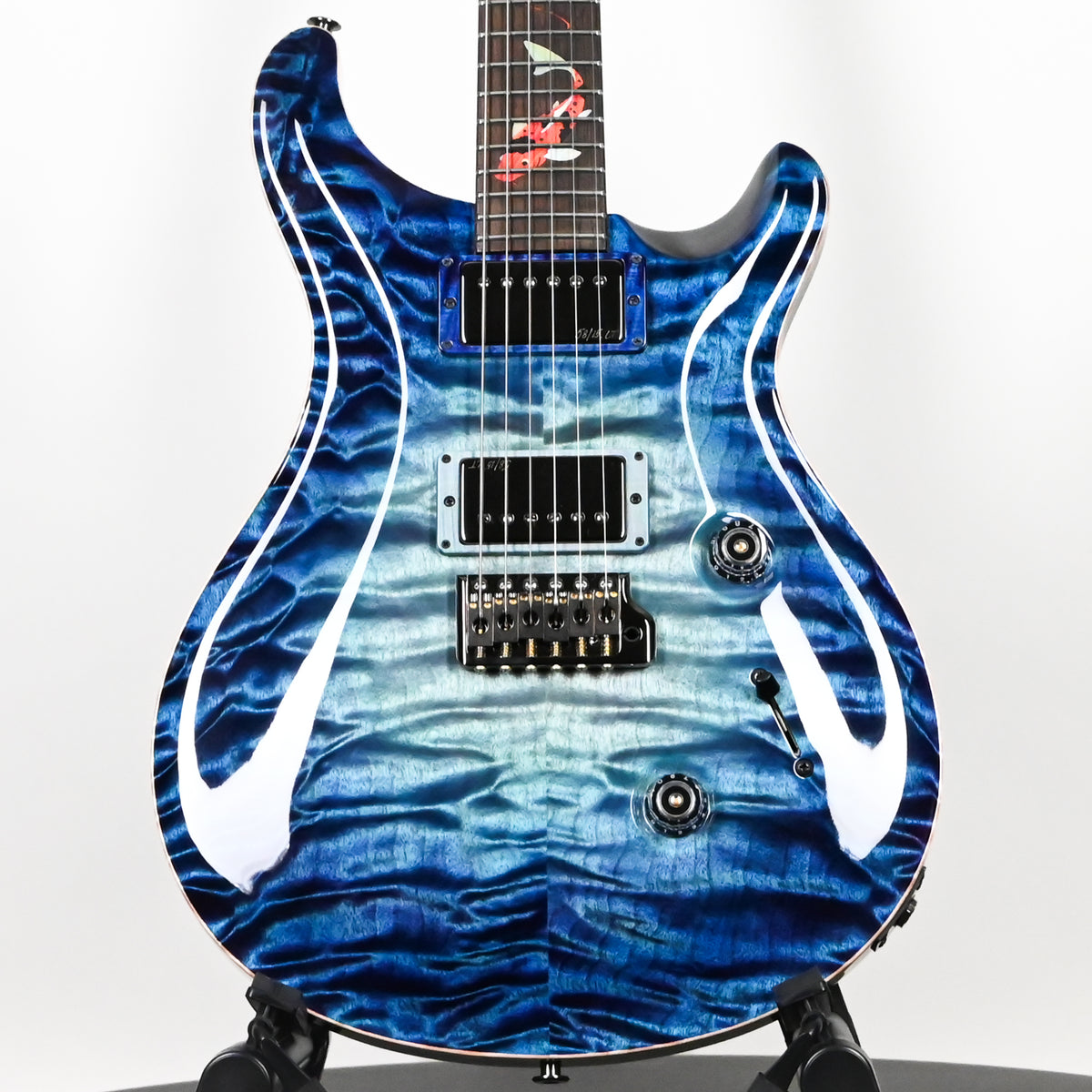 PRS Private Stock #12465 Custom 24 w/ Brazilian Rosewood Neck & ‘Koi Fish’ Scene Inlays- Aqua Violet Glow 2026 (043311)