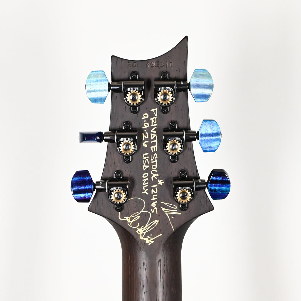 PRS Private Stock #12465 Custom 24 w/ Brazilian Rosewood Neck & ‘Koi Fish’ Scene Inlays- Aqua Violet Glow 2026 (043311)