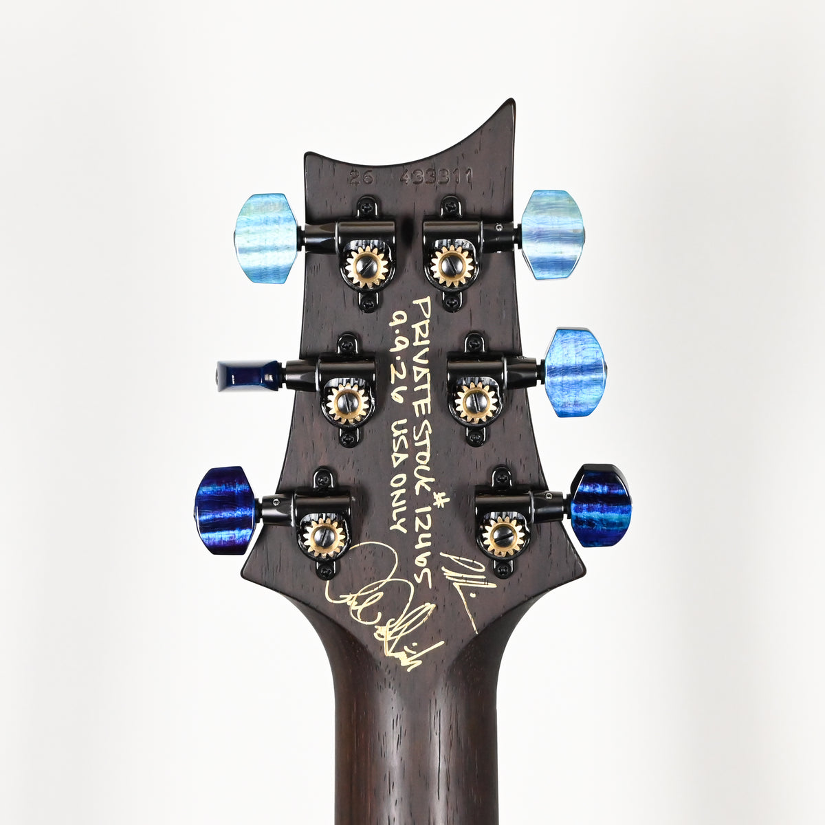 PRS Private Stock #12465 Custom 24 w/ Brazilian Rosewood Neck & ‘Koi Fish’ Scene Inlays- Aqua Violet Glow 2026 (043311)