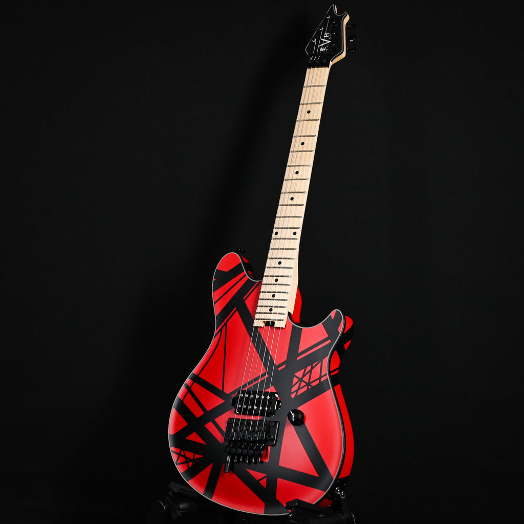 EVH Custom Shop USA Special Edition Wolfgang- Red and Black Stripes Showpiece (WG17124A)