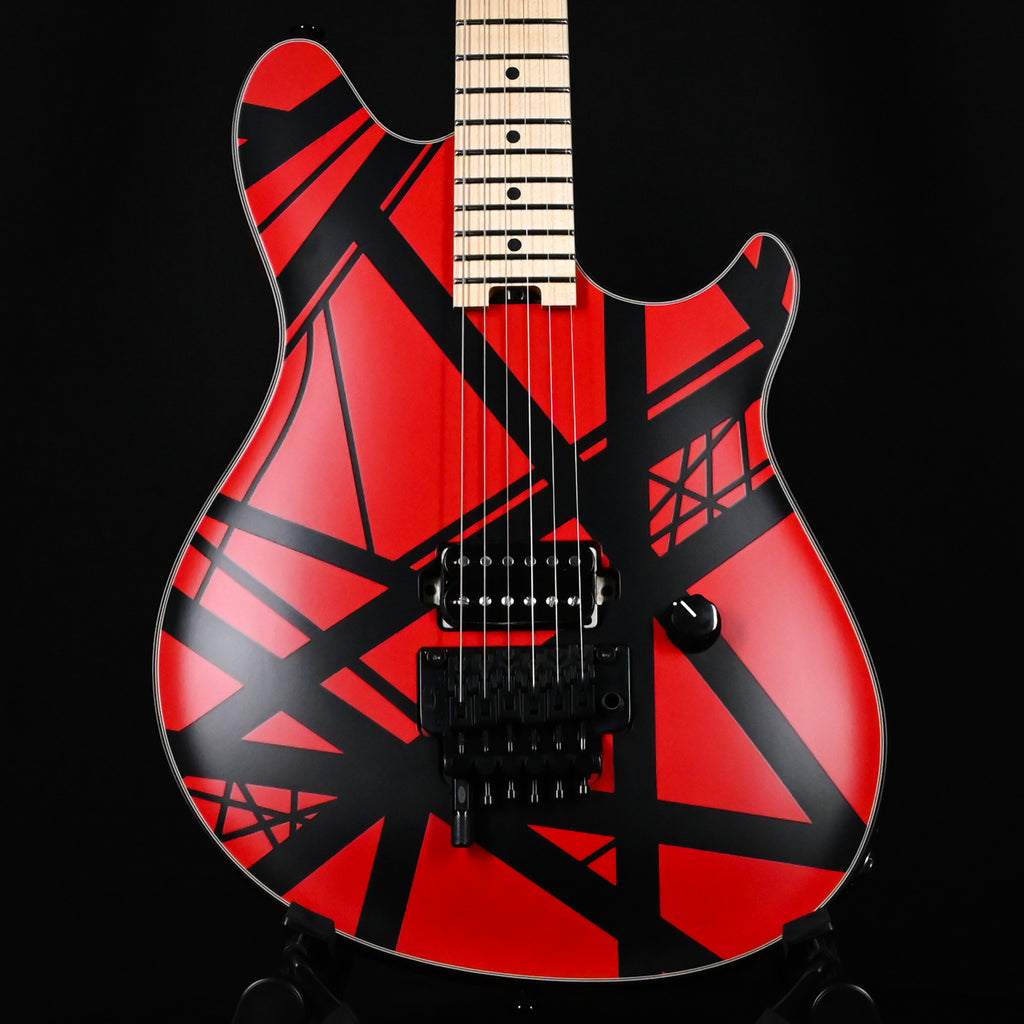 EVH Custom Shop USA Special Edition Wolfgang- Red and Black Stripes Showpiece (WG17124A)