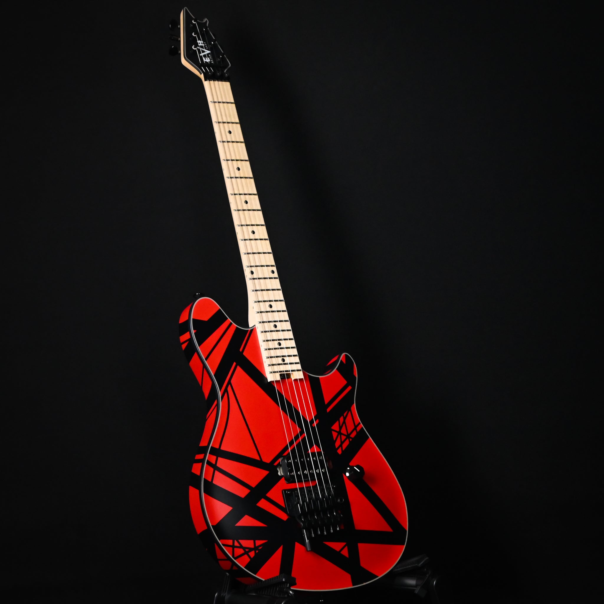 EVH Custom Shop USA Special Edition Wolfgang- Red and Black Stripes Showpiece (WG17124A)