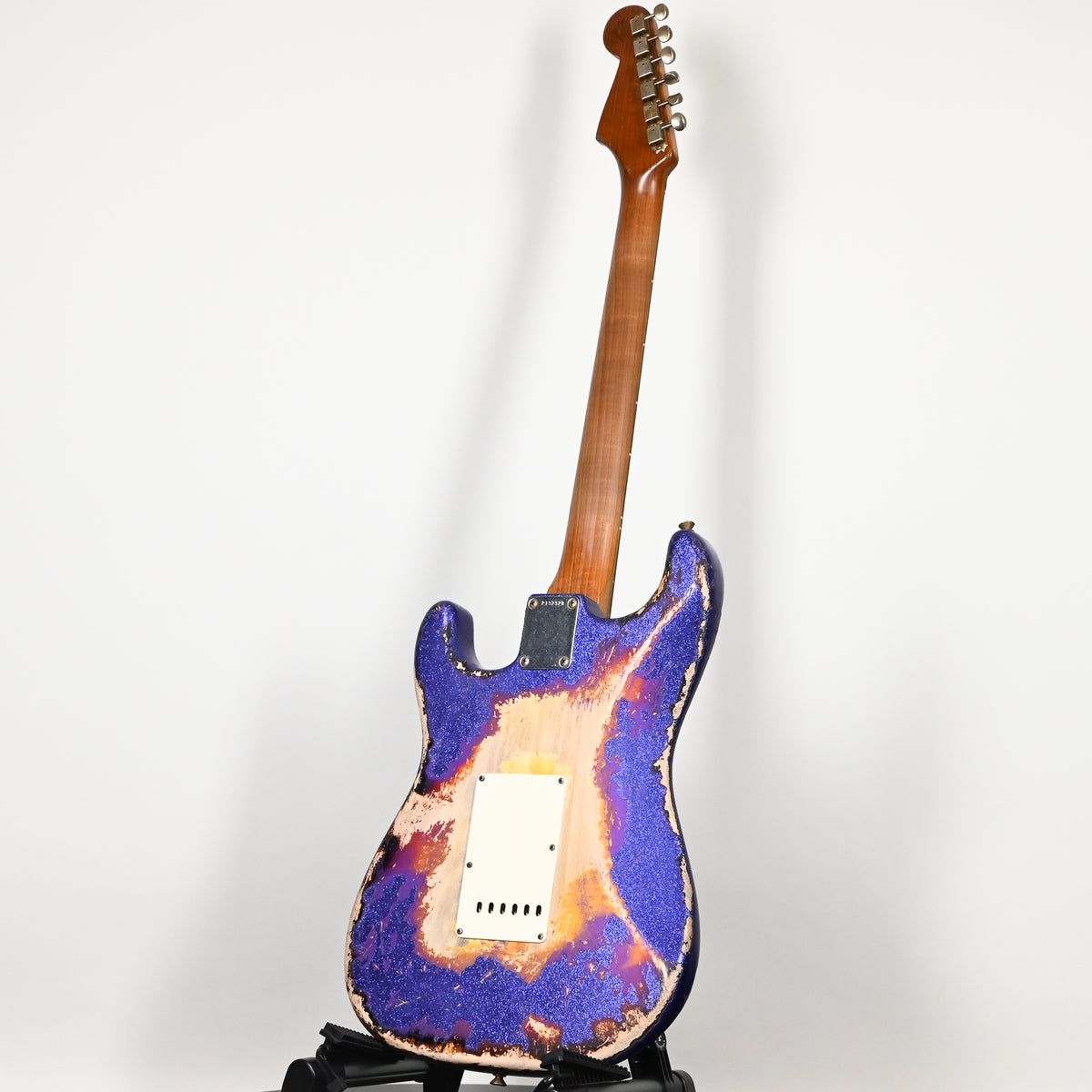 Fender Custom Shop Masterbuilt Dennis Galuszka 1962 Stratocaster w/ Brazilian Rosewood Fingerboard, Super Heavy Relic- Purple Sparkle/3 Color Sunburst 2026 (R132328)
