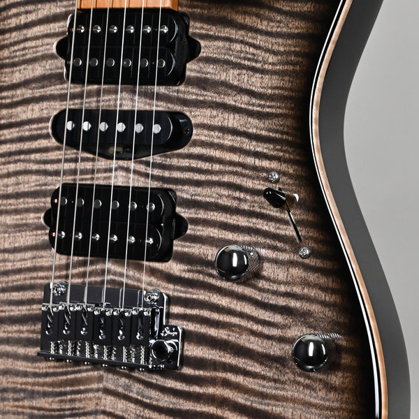 Suhr Modern Plus Electric Guitar- Faded Trans Charcoal Burst 2025 (91184)