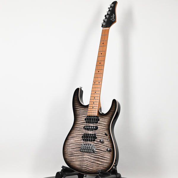 Suhr Modern Plus Electric Guitar- Faded Trans Charcoal Burst 2025 (91184)
